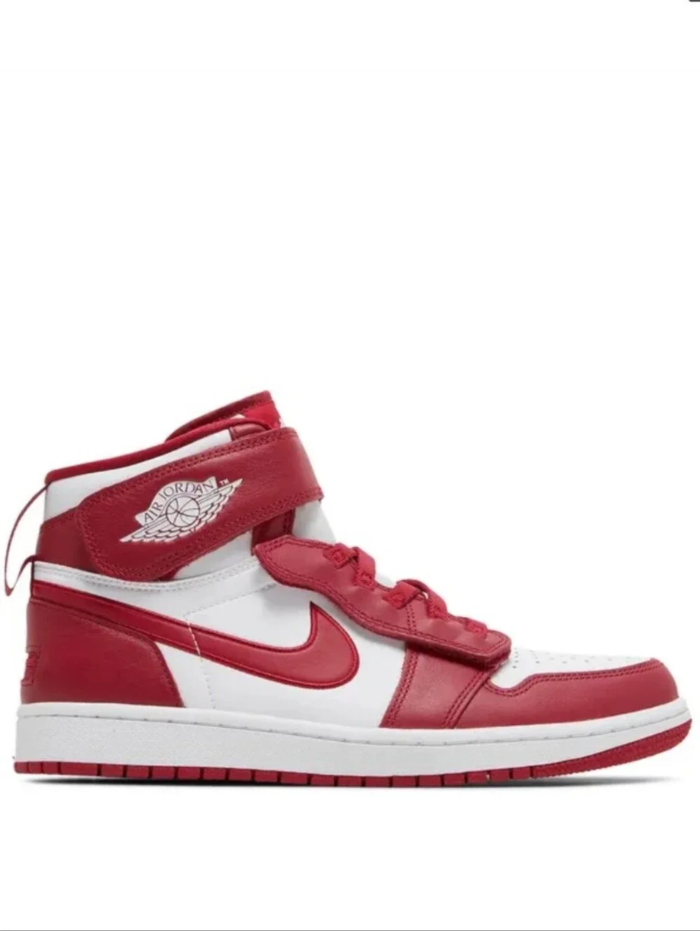 Jordan 1 High Flyease White Cardinal Red